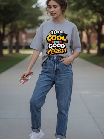 Too cool for good advice - Oversized tshirt